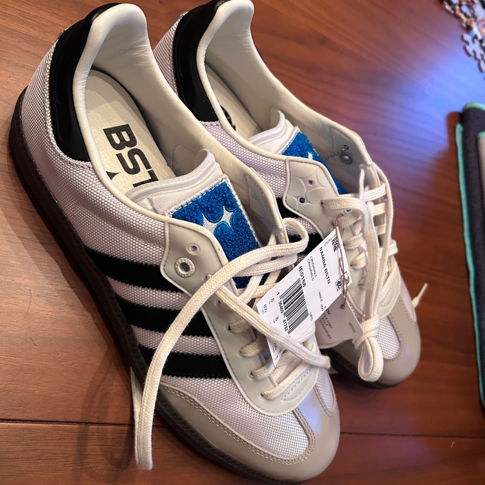 Adidas Women’s White and Black Sneakers 8.5 Samba BSTN - Picture 7 of 13